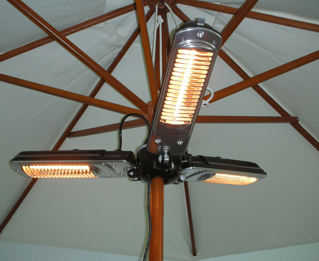 Trio parasol heater