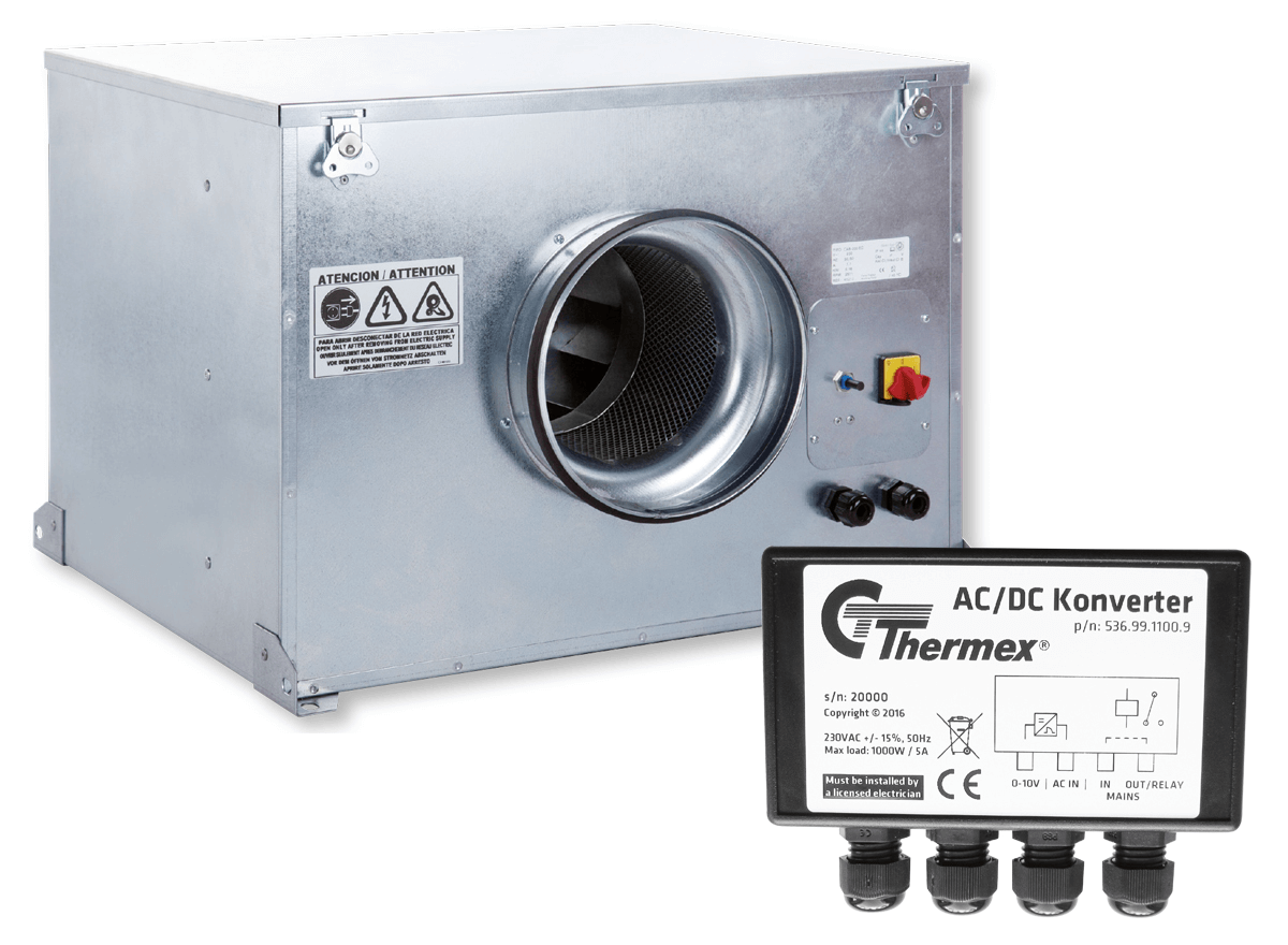 External CKB - CAB-200, EC motor including AC/DC converter