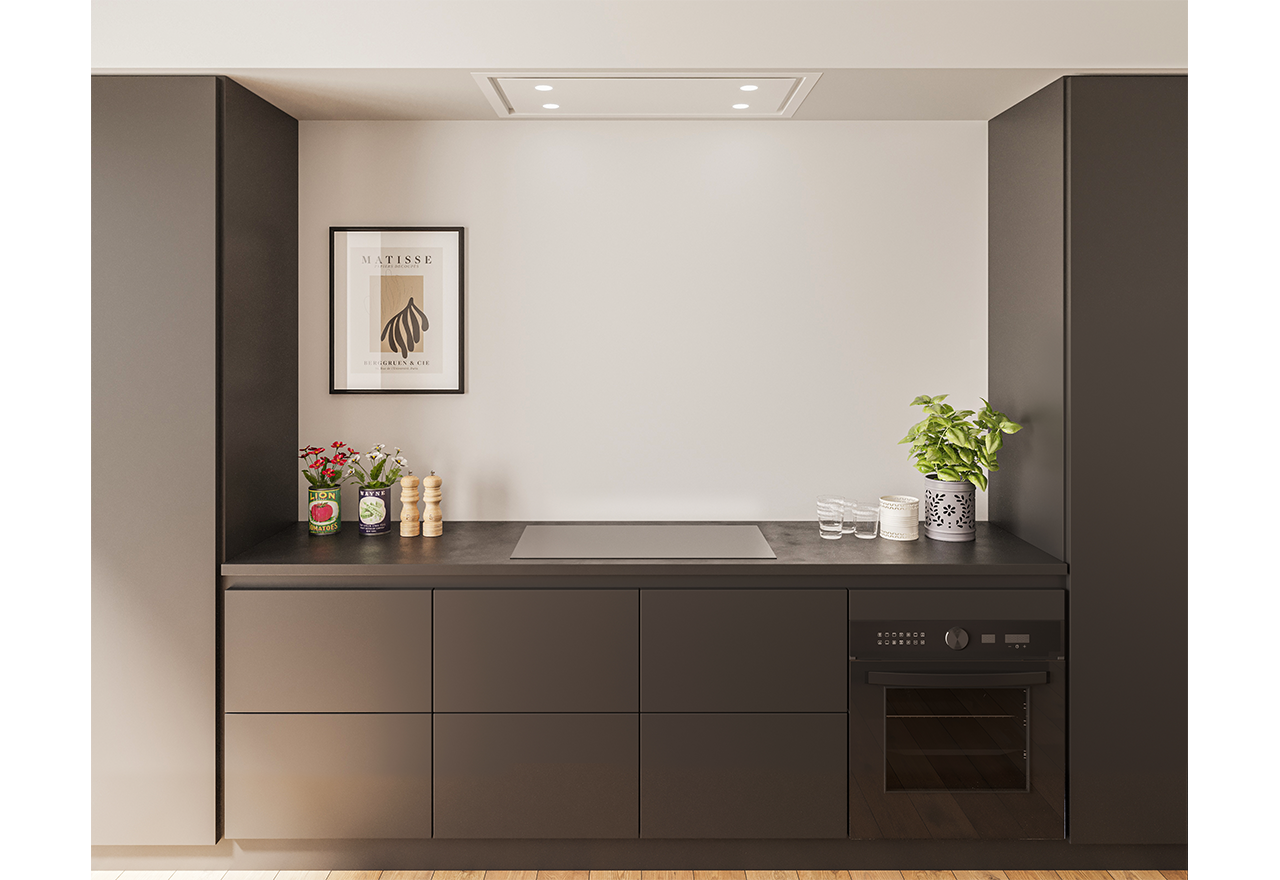 Metz Medio II - 90x50 hvid m/1 låge, m/motor