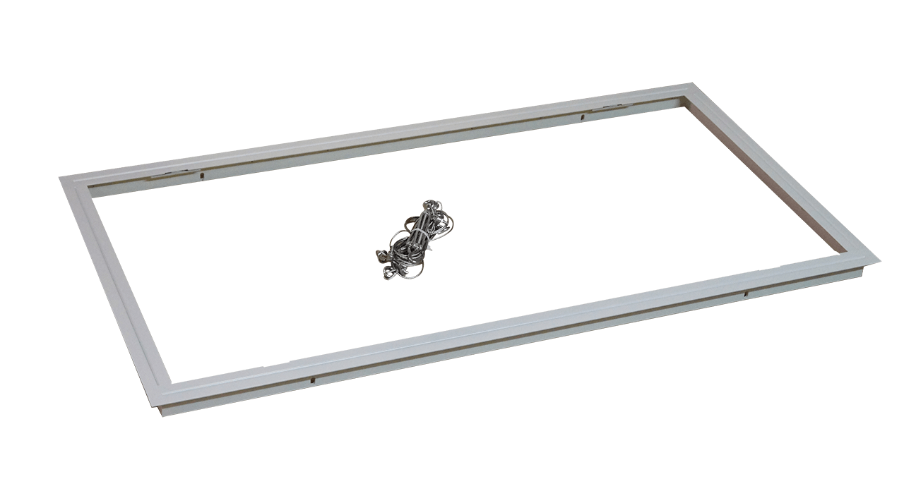Wire-suspended built-in frame 1200 mm, white Wire-suspended built-in frame 1200 mm, white