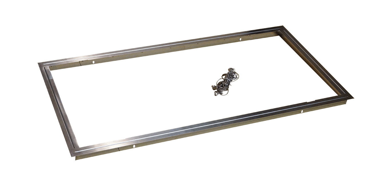 Wire-suspended built-in frame 1200 mm, stainless Wire-suspended built-in frame 1200 mm, stainless