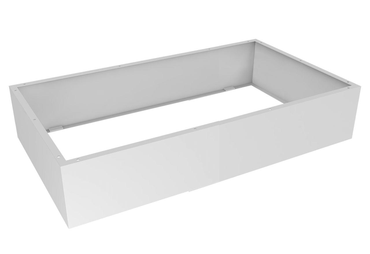 Ceiling podium 900 mm, white, high (H:255 mm)