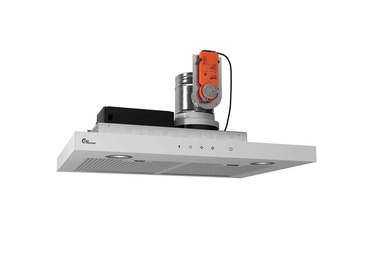 Super Silent GT 60 cm white u/m, Centralvent Villa