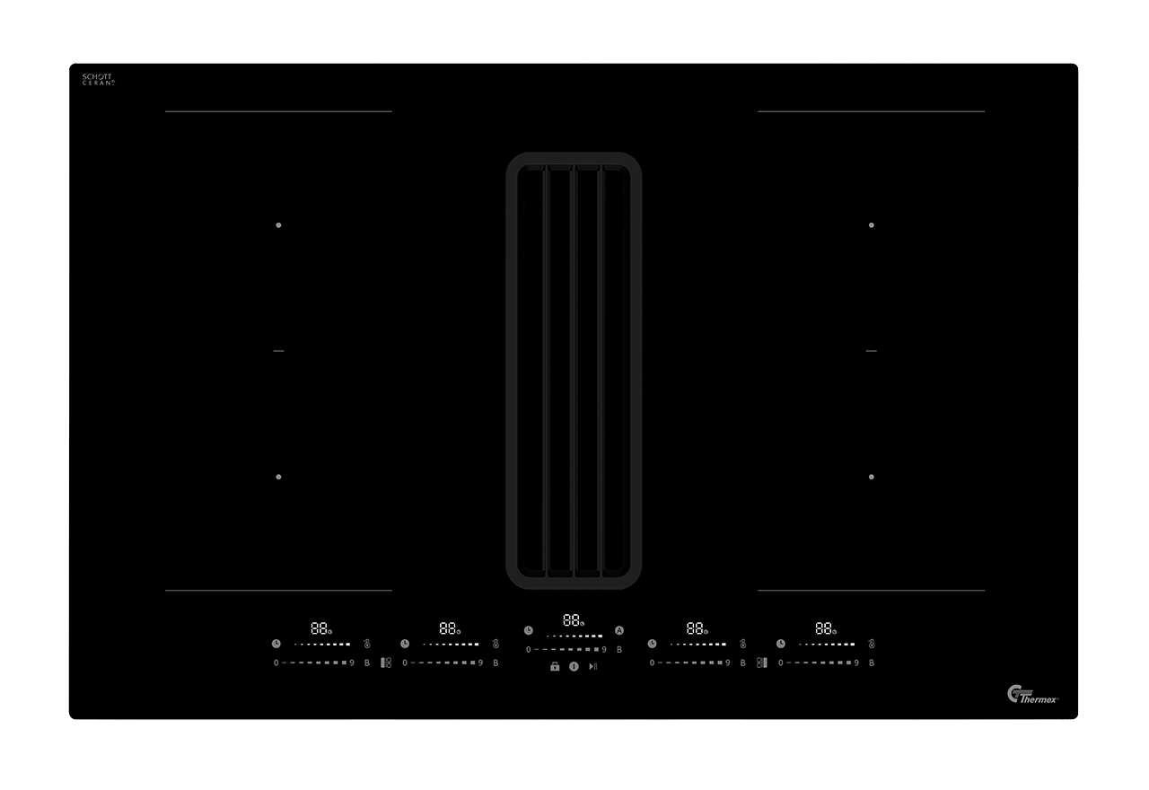 TXE80 Induction Hob with Built-in Cooker Hood