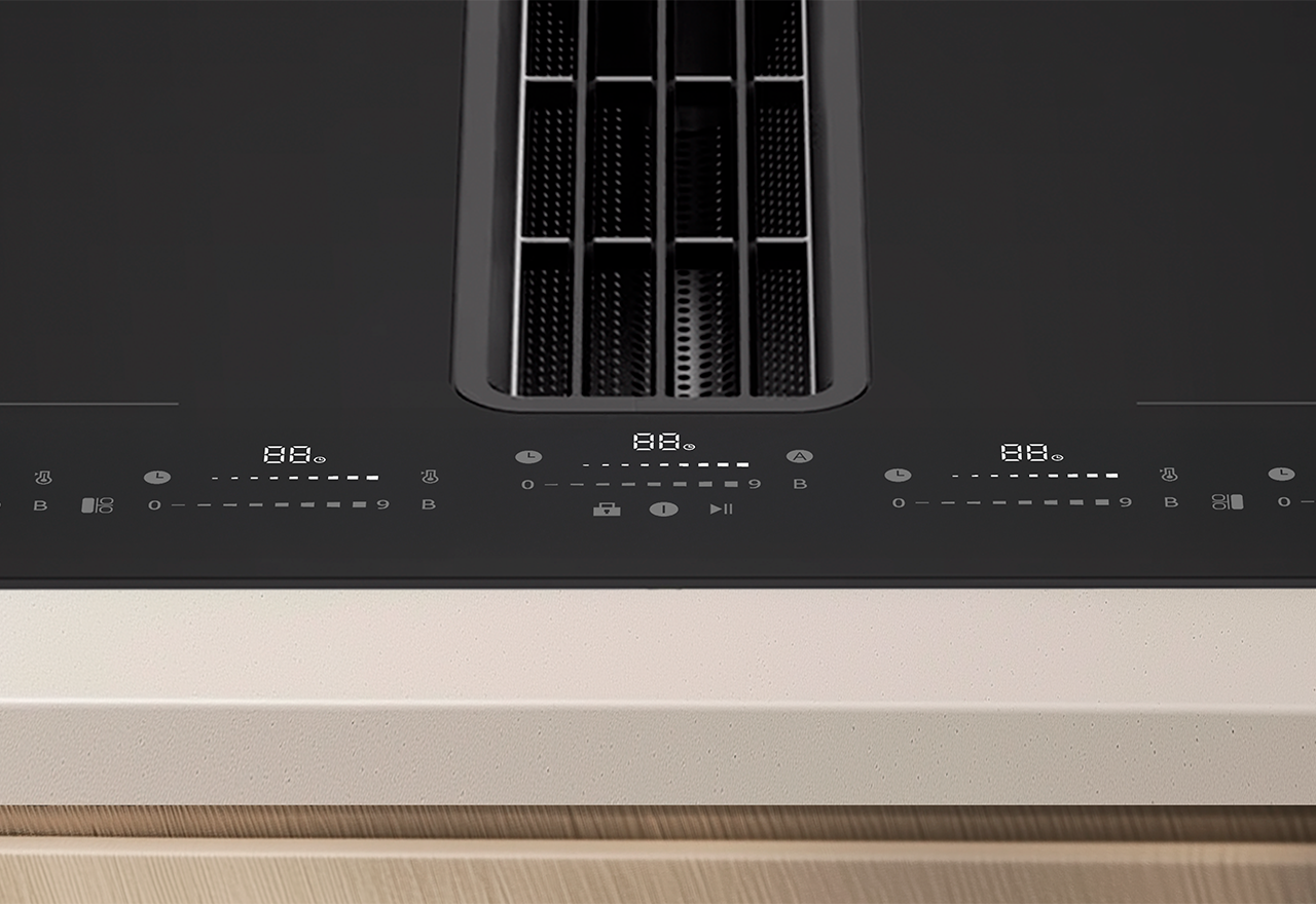 TXE80 Induction Hob with Built-in Cooker Hood