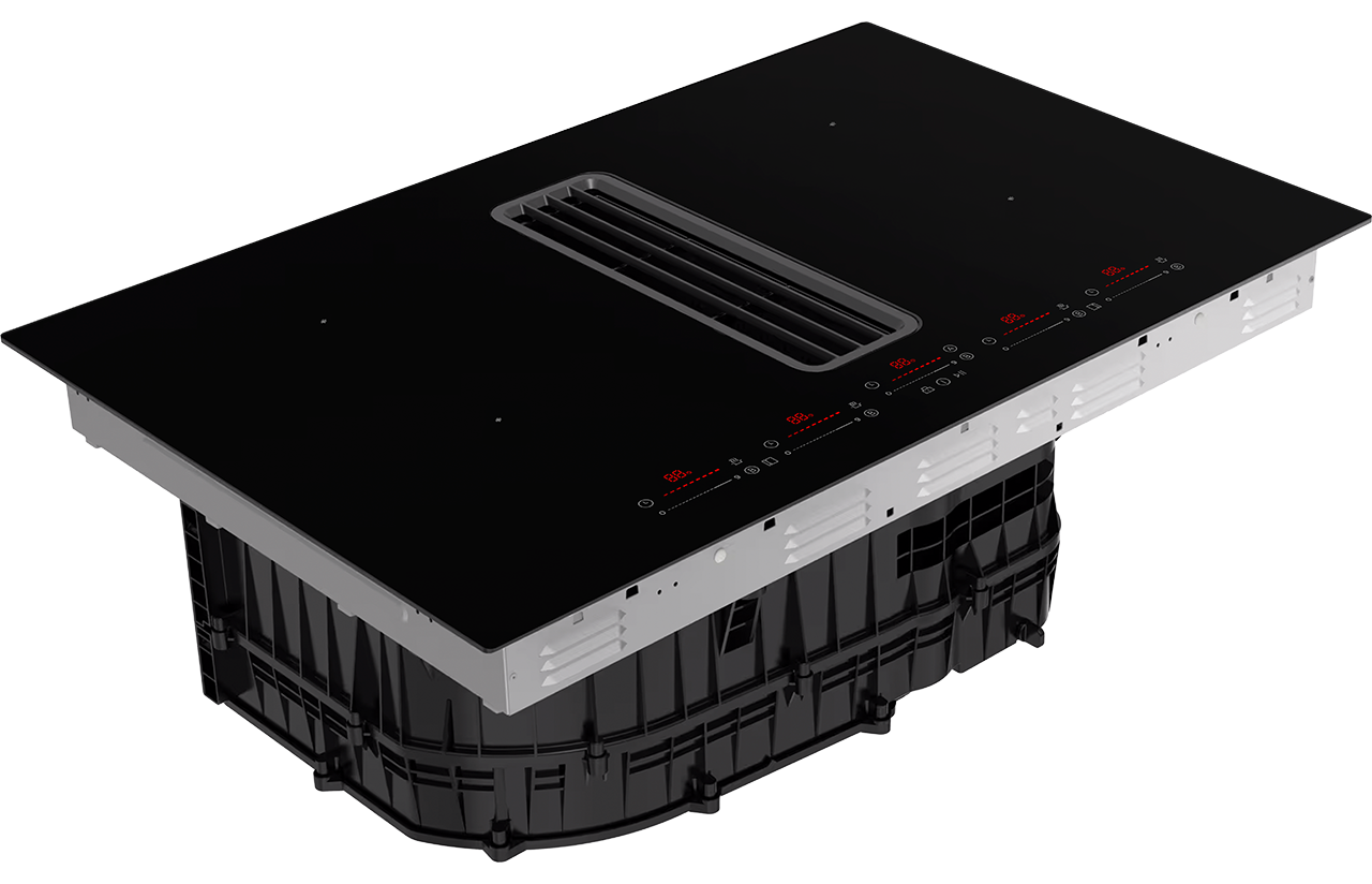 Copenhagen Gloss hob with built-in cooker hood