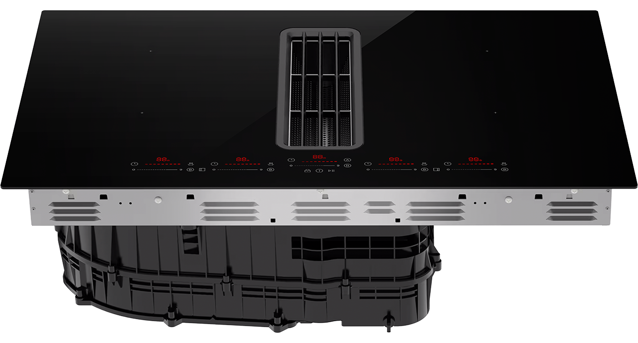 Copenhagen Gloss hob with built-in cooker hood