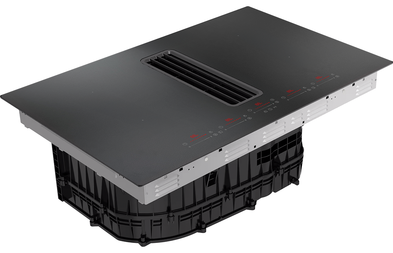 Copenhagen Matt hob with built-in cooker hood