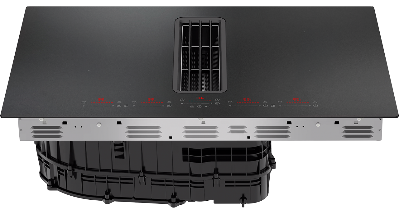 Copenhagen Matt hob with built-in cooker hood