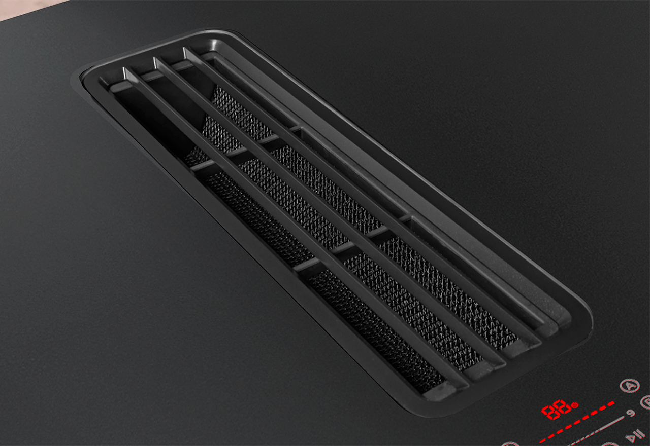 Copenhagen Matt hob with built-in cooker hood