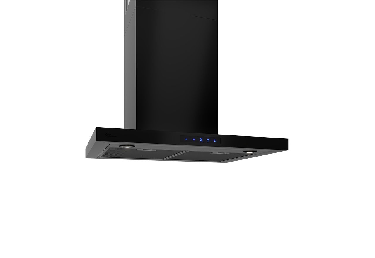 Central Harwich II wall 60cm black, apartment timer