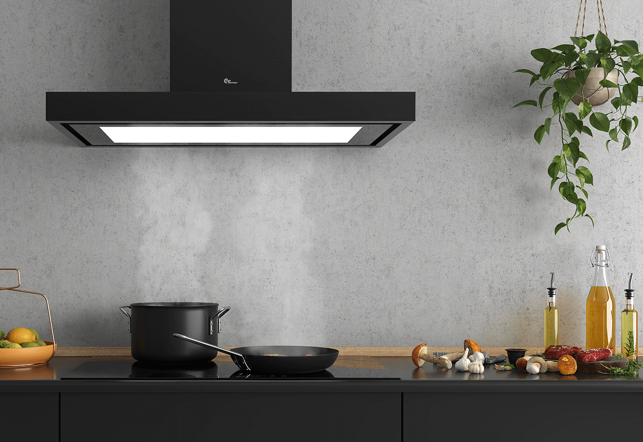 Harwich Lux - 90 cm, Wall, black w/motor Harwich Lux - 90 cm, Wall, black w/motor