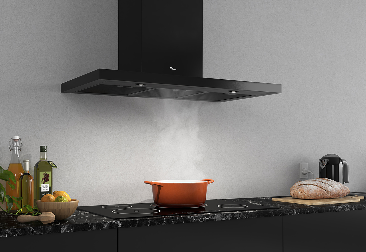 Design Line 8001 - 90 cm - wall - black - Smarthome