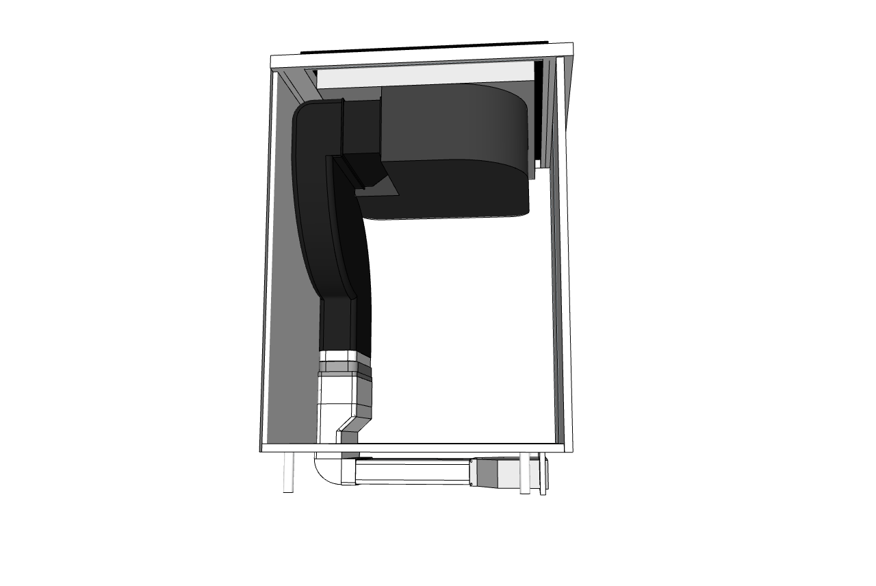 Recirculation kit – low for Downdraft One