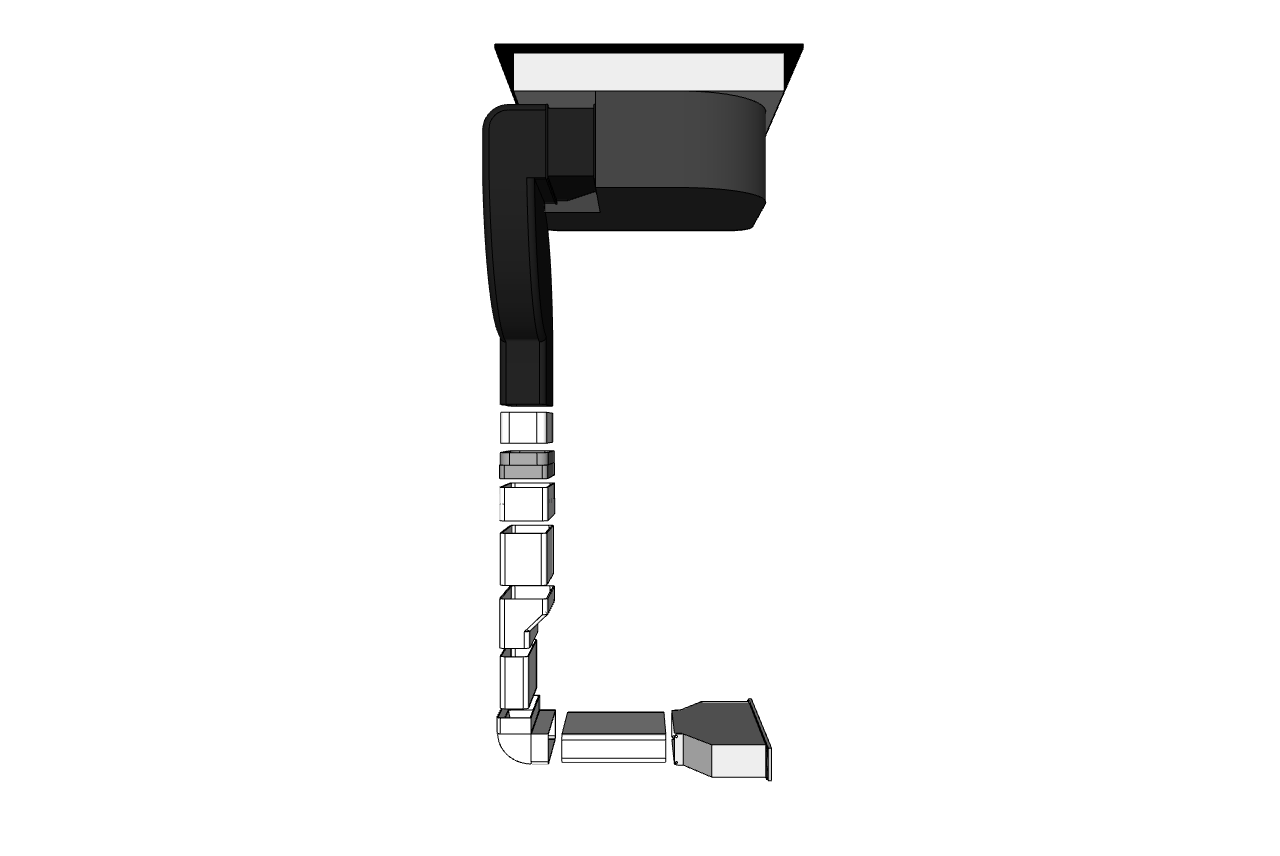 Kit for recirkulation - lav sokkel for Nordic 6910