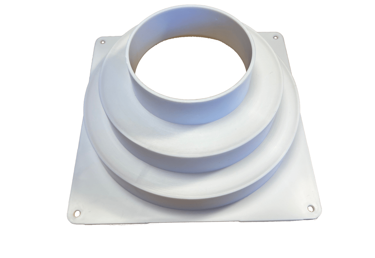 Universal flange for tele 100-125-160 mm