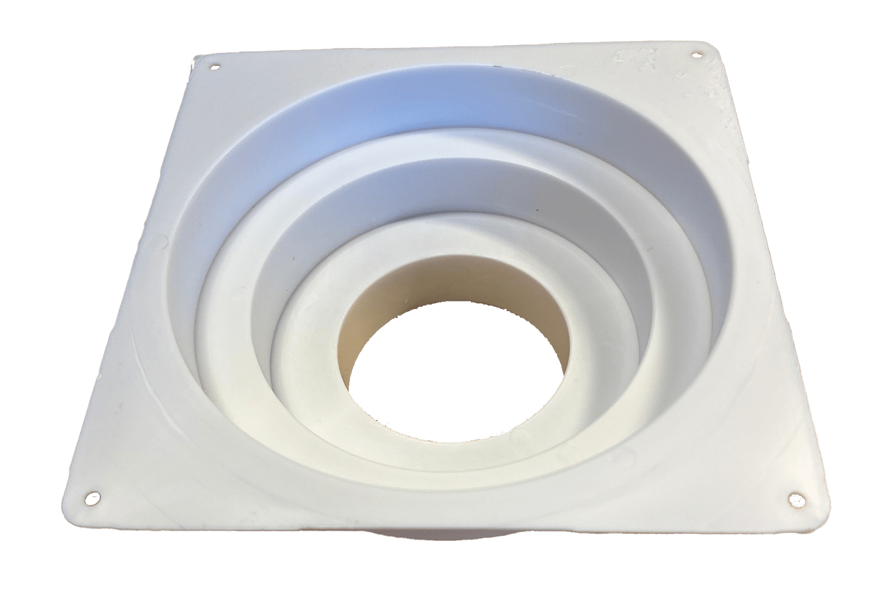 Universal flange for tele 100-125-160 mm