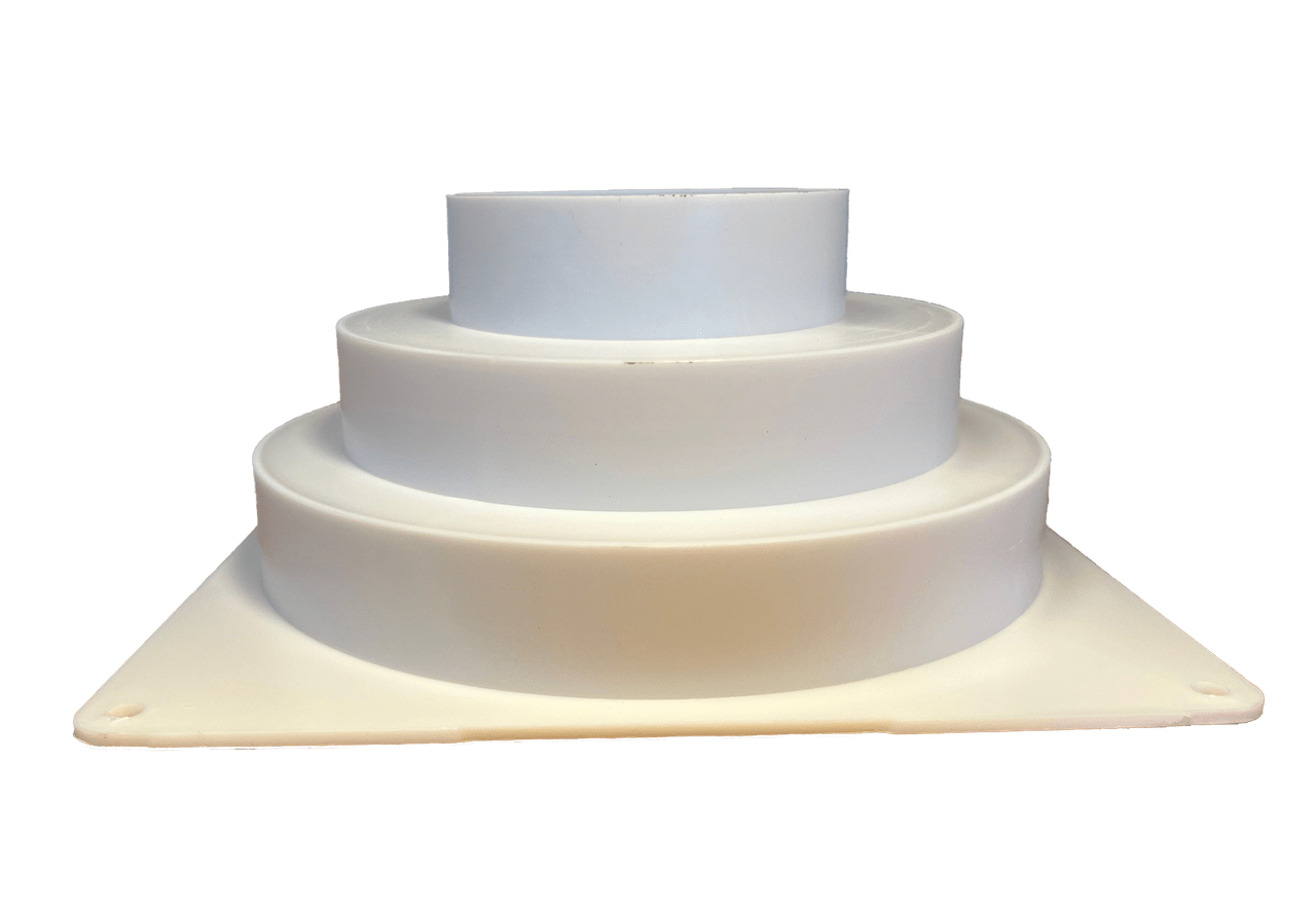 Universal flange for tele 100-125-160 mm