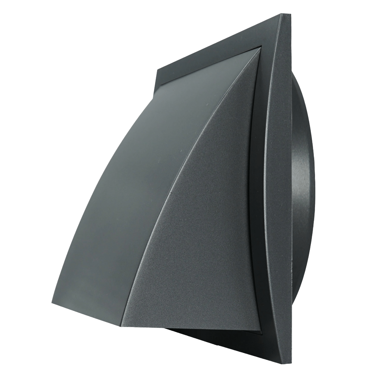 External grille with wind protection