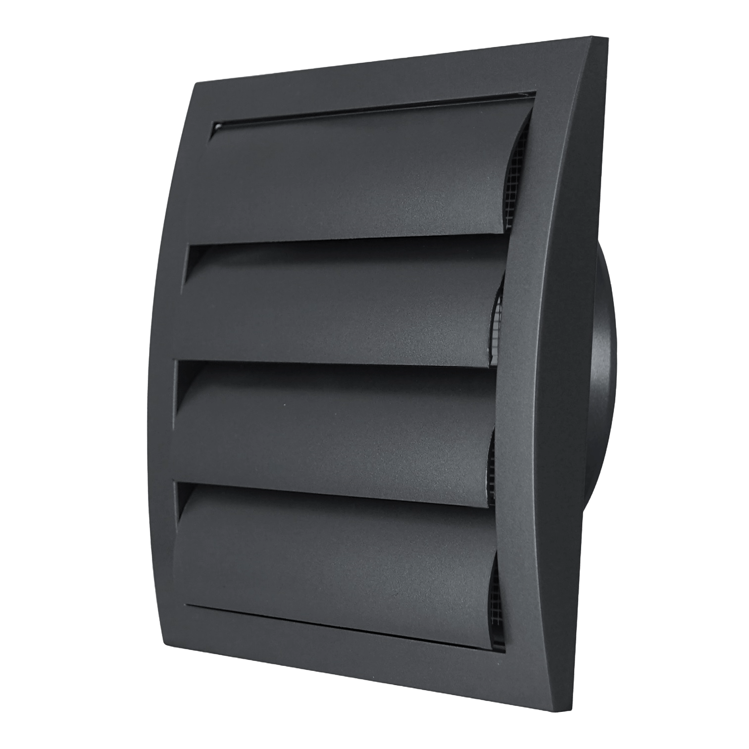 External grille with shutters - Ø150 - Antracite External grille with shutters - Ø150 - Antracite