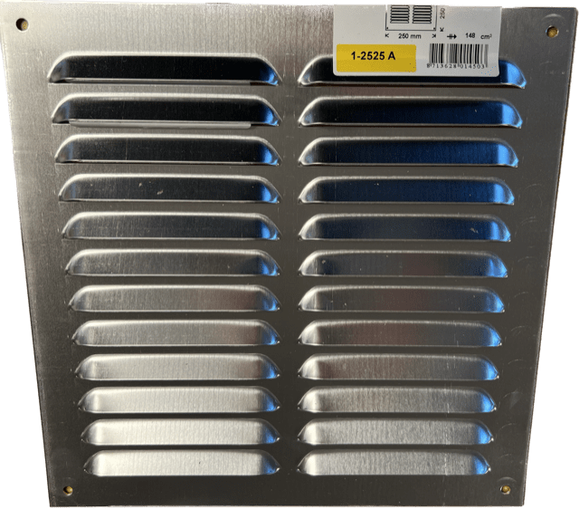 Metal slatted grid 25x25 cm Metal slatted grid 25x25 cm