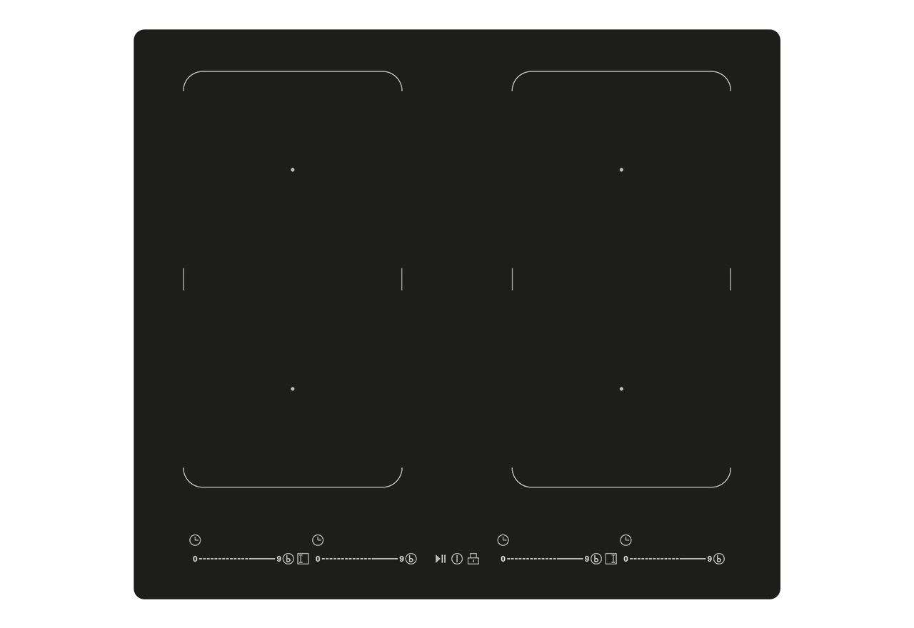 Nordic 6760 induction hob, 60 cm