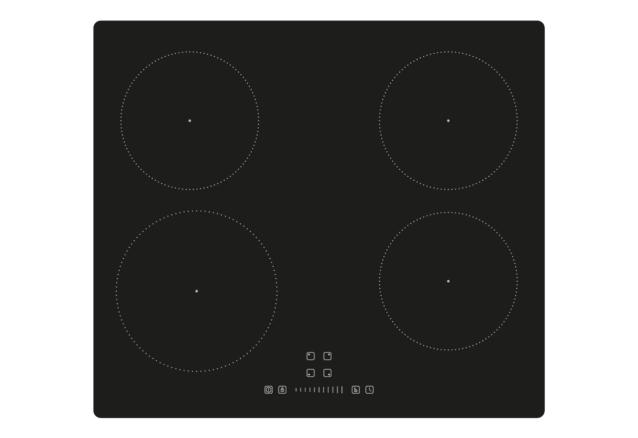 Nordic 6560 induction hob, 60 cm