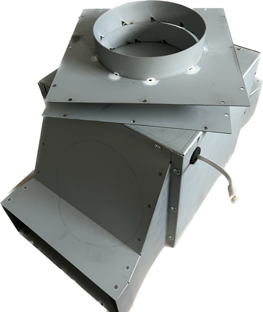 Mounting box plinth including mounted plasmex filter